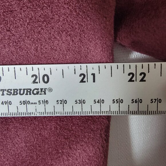 Veloura By Item House Womens Fleece Coat Sz 12 Button Front Lined Plum VTG USA - Picture 7 of 11